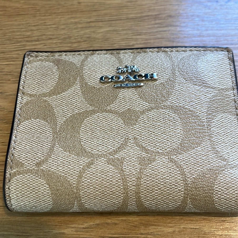 Cream Coach Wallet
